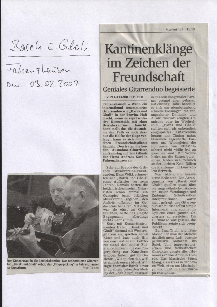 Der Pressebericht des Freisinger Tagblattes